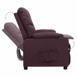 VidaXL Fauteuil inclinable Violet Tissu 12 VidaXL Fauteuil inclinable Violet Tissu -Fauteuils Soldes image 5 339109