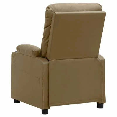 VidaXL Fauteuil inclinable Cappuccino Similicuir 7 VidaXL Fauteuil inclinable Cappuccino Similicuir – Image 5