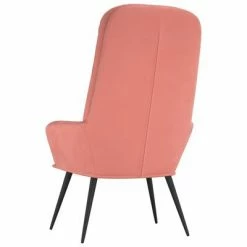 VidaXL Chaise de relaxation Rose Velours -Fauteuils Soldes image 5 341198