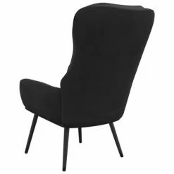VidaXL Chaise de relaxation Noir Velours 12 VidaXL Chaise de relaxation Noir Velours -Fauteuils Soldes image 5 341235