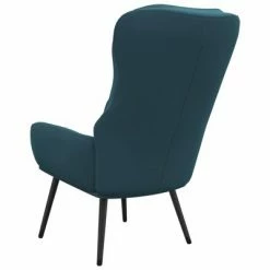 VidaXL Chaise de relaxation Bleu Velours 12 VidaXL Chaise de relaxation Bleu Velours -Fauteuils Soldes image 5 341239