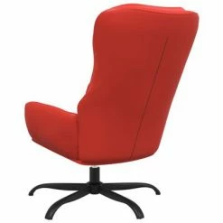 VidaXL Chaise de relaxation Rouge Similicuir -Fauteuils Soldes image 5 341245