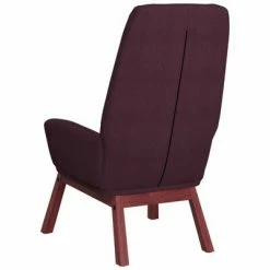 VidaXL Chaise de relaxation Violet Tissu -Fauteuils Soldes image 5 341393