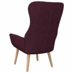 VidaXL Chaise de relaxation Violet Tissu -Fauteuils Soldes image 5 341404