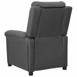 VidaXL Fauteuil inclinable Gris foncé Tissu -Fauteuils Soldes image 5 342340