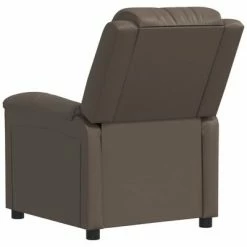 VidaXL Fauteuil inclinable Gris Similicuir -Fauteuils Soldes image 5 342366