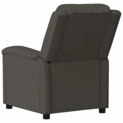 VidaXL Fauteuil inclinable Gris foncé Velours -Fauteuils Soldes image 5 342378