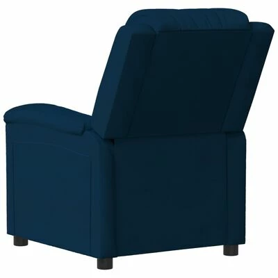 VidaXL Fauteuil inclinable Bleu Velours 7 VidaXL Fauteuil inclinable Bleu Velours – Image 5