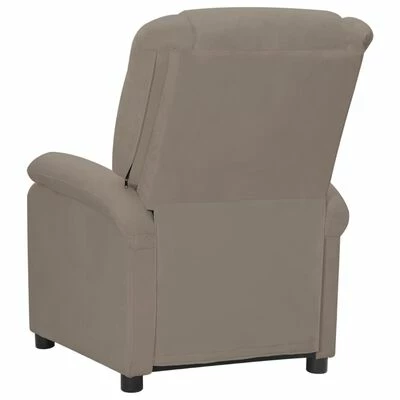 VidaXL Fauteuil inclinable Gris clair Velours 7 VidaXL Fauteuil inclinable Gris clair Velours – Image 5