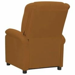 VidaXL Fauteuil inclinable Marron Velours -Fauteuils Soldes image 5 342407