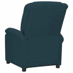 VidaXL Fauteuil inclinable Bleu Velours -Fauteuils Soldes image 5 342409