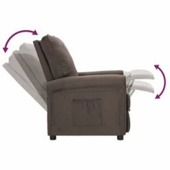 VidaXL Fauteuil inclinable Taupe Tissu 12 VidaXL Fauteuil inclinable Taupe Tissu -Fauteuils Soldes image 5 342442