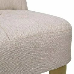 VidaXL Fauteuil de style France Crème Tissu -Fauteuils Soldes image 6 240286