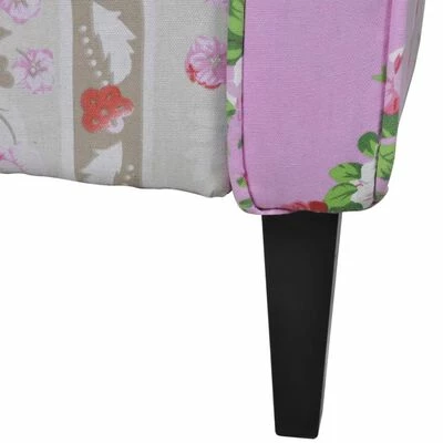 VidaXL Fauteuil avec design de patchwork Tissu 7 VidaXL Fauteuil avec design de patchwork Tissu – Image 6