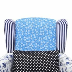 VidaXL Fauteuil avec design de patchwork Tissu 13 VidaXL Fauteuil avec design de patchwork Tissu -Fauteuils Soldes image 6 240882