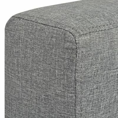 VidaXL Fauteuil Gris clair Tissu 7 VidaXL Fauteuil Gris clair Tissu – Image 6