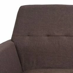 VidaXL Fauteuil Marron Acier et tissu -Fauteuils Soldes image 6 245518