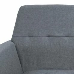 VidaXL Fauteuil Gris clair Acier et tissu 13 VidaXL Fauteuil Gris clair Acier et tissu -Fauteuils Soldes image 6 245519