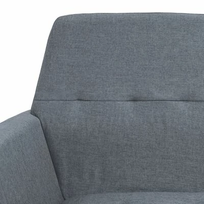 VidaXL Fauteuil Gris clair Acier et tissu 8 VidaXL Fauteuil Gris clair Acier et tissu – Image 6