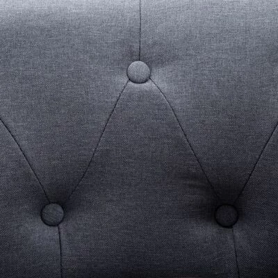 VidaXL Fauteuil Gris clair Tissu 8 VidaXL Fauteuil Gris clair Tissu – Image 6