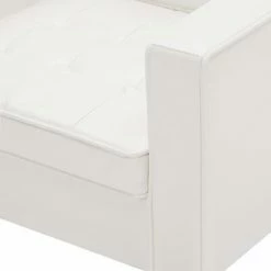 VidaXL Fauteuil Blanc Similicuir 13 VidaXL Fauteuil Blanc Similicuir -Fauteuils Soldes image 6 247019
