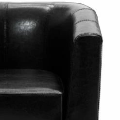 VidaXL Fauteuil Noir Similicuir 13 VidaXL Fauteuil Noir Similicuir -Fauteuils Soldes image 6 248051