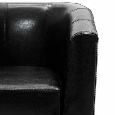 VidaXL Fauteuil Noir Similicuir 8 VidaXL Fauteuil Noir Similicuir – Image 6
