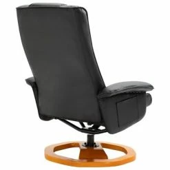 VidaXL Fauteuil TV pivotant avec repose-pied Noir Similicuir -Fauteuils Soldes image 6 248439