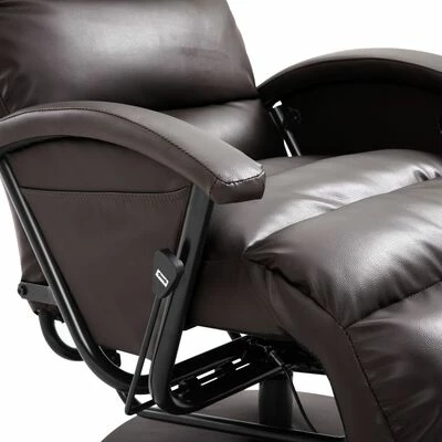 VidaXL Fauteuil inclinable TV Marron Similicuir 8 VidaXL Fauteuil inclinable TV Marron Similicuir – Image 6