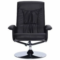 VidaXL Fauteuil inclinable avec repose-pied Noir Similicuir -Fauteuils Soldes image 6 248487