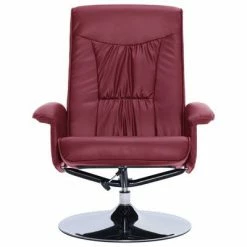 VidaXL Fauteuil inclinable avec repose-pied Rouge bordeaux Similicuir -Fauteuils Soldes image 6 248491