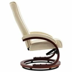 VidaXL Fauteuil inclinable avec repose-pied Crème Similicuir 13 VidaXL Fauteuil inclinable avec repose-pied Crème Similicuir -Fauteuils Soldes image 6 248600