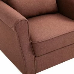 VidaXL Fauteuil Marron Tissu -Fauteuils Soldes image 6 248617