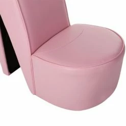 VidaXL Chaise en forme de chaussure à talon haut Rose Similicuir -Fauteuils Soldes image 6 248648