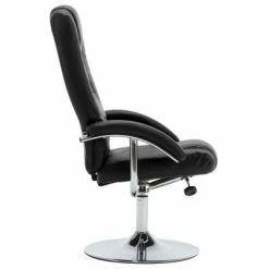 VidaXL Fauteuil inclinable avec repose-pied Noir Similicuir -Fauteuils Soldes image 6 248653
