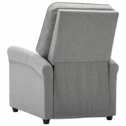 VidaXL Fauteuil inclinable TV Gris clair Tissu 13 VidaXL Fauteuil inclinable TV Gris clair Tissu -Fauteuils Soldes image 6 248666