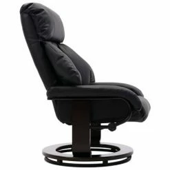 VidaXL Fauteuil TV avec repose-pied Noir Similicuir -Fauteuils Soldes image 6 248673