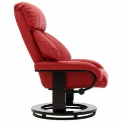 VidaXL Fauteuil TV avec repose-pied Rouge Similicuir -Fauteuils Soldes image 6 248678