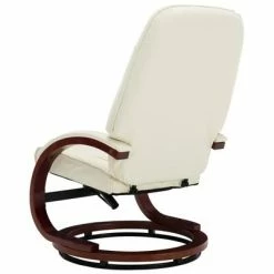 VidaXL Fauteuil inclinable avec repose-pied Blanc cassé Similicuir 13 VidaXL Fauteuil inclinable avec repose-pied Blanc cassé Similicuir -Fauteuils Soldes image 6 248704