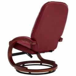 VidaXL Fauteuil inclinable avec repose-pied Rouge bordeaux Similicuir -Fauteuils Soldes image 6 248705