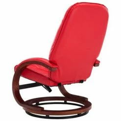 VidaXL Fauteuil inclinable avec repose-pied Rouge Similicuir 13 VidaXL Fauteuil inclinable avec repose-pied Rouge Similicuir -Fauteuils Soldes image 6 248706