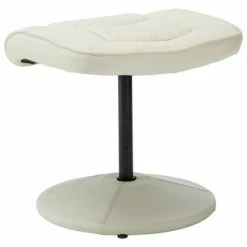 VidaXL Fauteuil TV avec repose-pied Crème Similicuir -Fauteuils Soldes image 6 249299