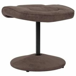 VidaXL Fauteuil TV avec repose-pied Marron Similicuir daim -Fauteuils Soldes image 6 249308