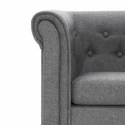 VidaXL Fauteuil avec coussin Gris clair Tissu 13 VidaXL Fauteuil avec coussin Gris clair Tissu -Fauteuils Soldes image 6 281302