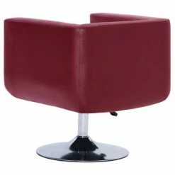 VidaXL Fauteuil pivotant Rouge bordeaux Similicuir -Fauteuils Soldes image 6 282121