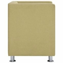 VidaXL Fauteuil cube Vert Tissu -Fauteuils Soldes image 6 282148