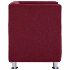 VidaXL Fauteuil cube Rouge bordeaux Tissu 13 VidaXL Fauteuil cube Rouge bordeaux Tissu -Fauteuils Soldes image 6 282151