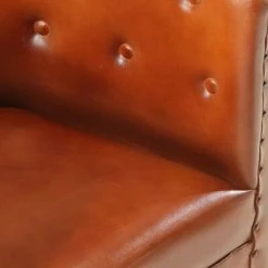 VidaXL Fauteuil Marron Cuir véritable 13 VidaXL Fauteuil Marron Cuir véritable -Fauteuils Soldes image 6 286592