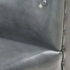 VidaXL Fauteuil Gris Cuir véritable 13 VidaXL Fauteuil Gris Cuir véritable -Fauteuils Soldes image 6 286594