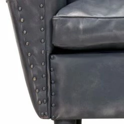 VidaXL Fauteuil tube Gris 77x65x79 cm Cuir véritable -Fauteuils Soldes image 6 286951